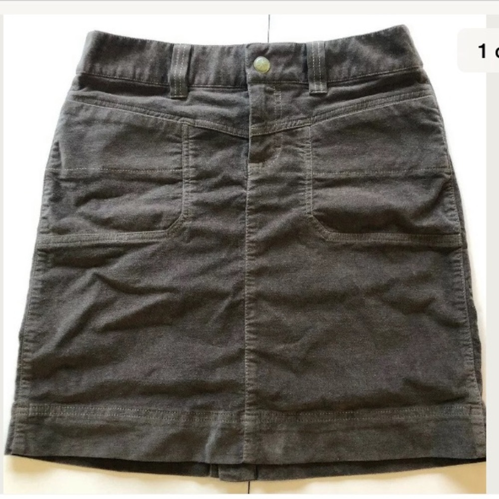 Athleta Velvet Athleisure Skirt Pockets Zipper